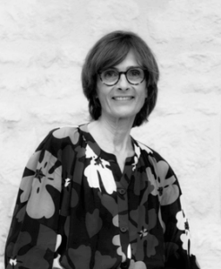 Photo portrait en noir et blanc de Joëlle